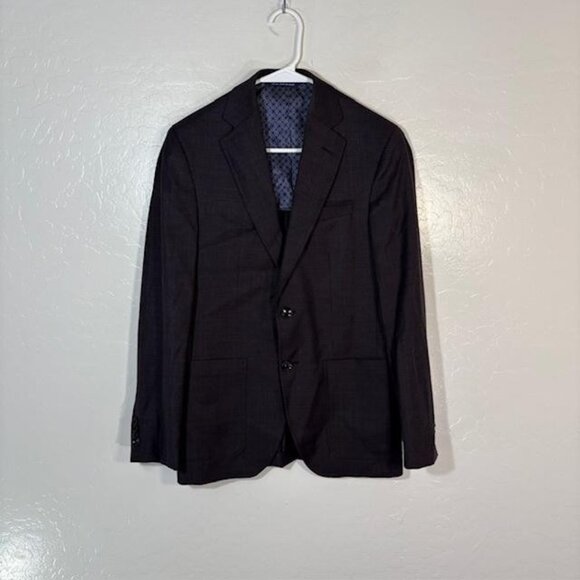 Ted Baker Blazer Mens 36S Purple Wool Endurance Kyle SPJ Two Button Sport Coat - Picture 1 of 8